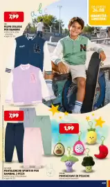 Volantino ALDI settimana 35 Pagina 27: Pantaloni sportivi per bambini Lily & Dan €7,99, Felpa college per bambini L&D €7,99