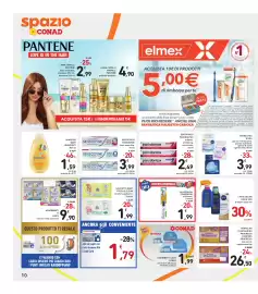 Volantino Spazio Conad Pagina 10: LINEA CAPELLI PANTENE €2,99, SHAMPOO BABY JOHNSON'S 300 ml €1,59