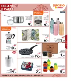 Volantino Spazio Conad Pagina 19: Piastra per pancake Aeternum €19,90, Linea on the go spiderman €2,99
