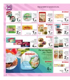 Volantino Spazio Conad Pagina 2: Pasta fresca di semola di grano duro CONAD €1,49