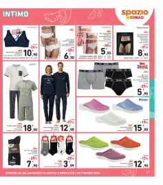 Volantino Spazio Conad Pagina 21: REGGISENO A TRIANGOLO COTONELLA €10,90, SET 3 SLIP O 3 CULOTTE DONNA NORWAY €6,90