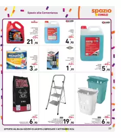Volantino Spazio Conad Pagina 23: Aschiugotto €3,49, Carbone di legna €6,90
