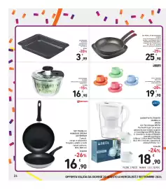 Volantino Spazio Conad Pagina 24: Caraffa filtrante Marella Brita €18,90, Set 4 tazzine Bialetti €19,90