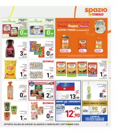 Volantino Spazio Conad Pagina 7: NESCAFÉ CLASSIC €3,99, COTTI AL FORNO PAI €0,49