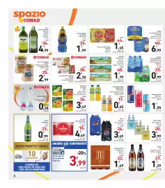 Volantino Spazio Conad Pagina 8: OLIO EXTRA VERGINE DI OLIVA MONINI €4,99, OLIO DI SEMI DI GIRASOLE GIGLIO ORO €1,99