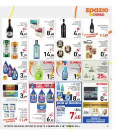 Volantino Spazio Conad Pagina 9: VINO TERRE SICILIANE IGT PORTA PALO €8,90, PROSECCO DOC VILLA FOLINI €4,49