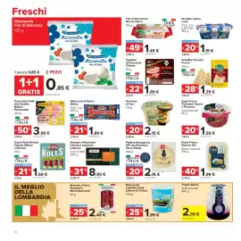 Volantino Carrefour Market Pagina 10: Snack Rolls Beretta Salame Milano e Edamer €1,69, Fior di Stracchino Nonno Nanni €1,45
