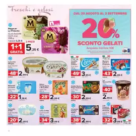 Volantino Carrefour Market Pagina 12: Cornetto Algida Classico €3,65, Cono 5 stelle €3,49