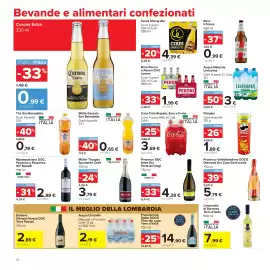 Volantino Carrefour Market Pagina 16: Prosecco DOC Extra Dry Porta dei Dogi €4,29, Birra Peroni o Peroni Chill Lemon €1,99