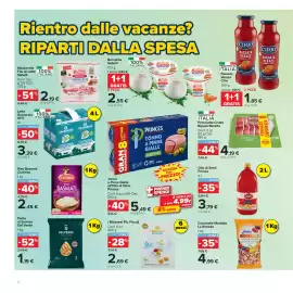 Volantino Carrefour Market Pagina 2: Prosciutto Crudo Bipack Beretta €4,19, Mozzarella Fior di Latte Sabelli €2,19