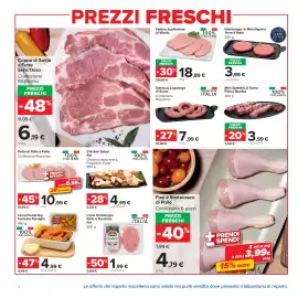 Volantino Carrefour Market Pagina 4: Chicken Salad Aia €4,99, Fettine Sceltissime di Vitello €18,89