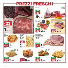 Volantino Carrefour Market Pagina 8: Salametto Vecchio Varzi €2,07, Gnocchetti Tricolore €2,99