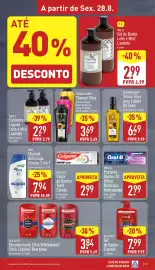 Folheto ALDI semana 35 Página 21: Old spice gel de banho captain €7,99, Colgate pasta de dentes total carvão €2,99