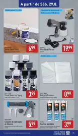 Folheto ALDI semana 35 Página 25: Película Protetora Deco Craft €0,99, Ferrex pistola de pintura €19,99