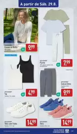 Folheto ALDI semana 35 Página 27: Up2fashion calças chino €9,99, Top up2fashion €4,99