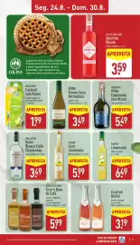 Folheto ALDI semana 35 Página 9: Ravini licor limoncello €5,99, Cocktail Bellini €3,19