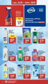 Folleto ALDI semana 35 Página 16: Power Force vinagre de limpieza €0,69, Power Force lavavajillas en cápsulas €3,99