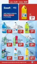 Folleto ALDI semana 35 Página 17: Esselt Friegasuelos €0,89, Esselt lejía densa para lavadora €1,19