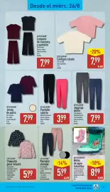 Folleto ALDI semana 35 Página 21: UP2FASHION Cárdigan calado €7,99, UP2FASHION conjunto de camiseta y pantalón €7,99