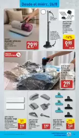 Folleto ALDI semana 35 Página 23: Ambiano aspirador antiácaros €29,99, Home Creation bolsas de almacenaje al vacío €2,99