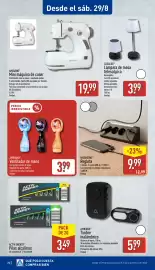 Folleto ALDI semana 35 Página 24: Workzone regleta €9,99, Ambiano timbre inalámbrico €5,99