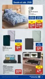Folleto ALDI semana 35 Página 25: Home Creation felpudo decorativo €4,99, Krontaler estación meteorológica €19,99