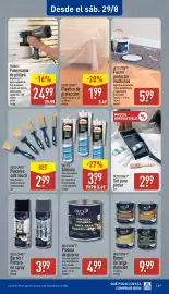 Folleto ALDI semana 35 Página 27: Deco Craft pintura de pizarra €4,99, Pattex Silicona €3,99