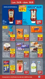 Folleto ALDI semana 35 Página 9: Valor chocolate dúo €2,99, Milka Tableta de chocolate rellena €1,50