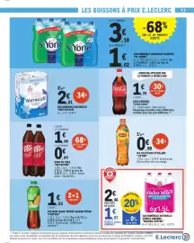 E.Leclerc folder Pagina 17: Eau minerale naturelle natur'elle €1,97, Eau minerale naturelle wattwiller €2,01