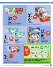 E.Leclerc folder Pagina 23: P'tite recette naturnes €1,84, P'tit gourmand naturnes €1,69