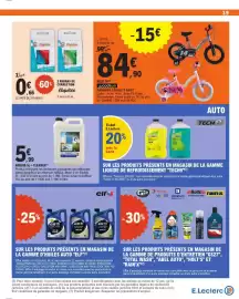 E.Leclerc folder Pagina 39: AdBlue 5L + flexible €5,99, Vélo 14" €84,90