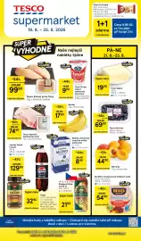 Tesco leták | Supermarket Strana 1: Radegast Ryze Hořká 12 €21,90, Madeta Jihočeské trvanlivé mléko polotučné €8,90