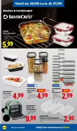 Lidl folder week 35 Pagina 20: Curver glazen bewaardoos €5,99, Silvercrest ovenschaal €4,99
