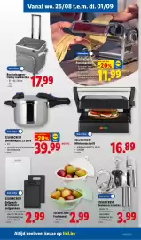 Lidl folder week 35 Pagina 21: Boodschappen trolley met koeltas €17,99, Silvercrest snelkookpan €39,99