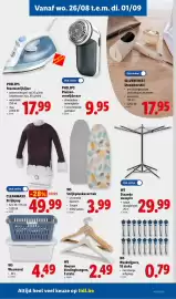 Lidl folder week 35 Pagina 27: Philips stoomstrijkijzer €17,99, Philips pluizenverwijderaar €9,95
