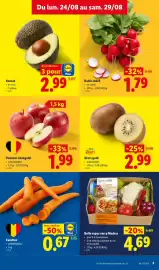 Lidl folder week 35 Pagina 3: Pommes Jonagold €1,99, Avocat €2,99