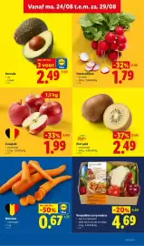 Lidl folder week 35 Pagina 3: Avocado €2,49, Snackradijzen €1,79