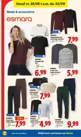 Lidl folder week 35 Pagina 32: Esmara fijngebreide trui €6,99, Esmara fijngeweven trui met lange mouwen €7,99