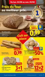 Lidl folder week 35 Pagina 7: Cookie triple chocolate €2,97, Sandwiches au beurre XXL €1,39