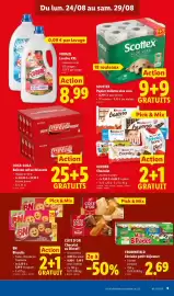 Lidl folder week 35 Pagina 9: Coca-cola boisson rafraîchissante €20,99, Scottex papier-toilette aloe vera €8,29