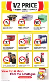 Coles catalogue week 34 Page 17: Sharpie Fluo XL Assorted Highlighters €4,37, Sistema Ultra Container €4,00