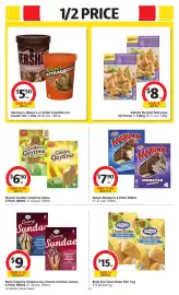 Coles catalogue week 34 Page 37: Hershey's, Reese's or Violet Crumble Ice Cream Tub 1 Litre €5,50, Peters Maxibon 560mL €7,90