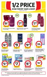 Coles catalogue week 34 Page 42: Dose Theory Body Wash 900mL or Scrub 400g €9,45, Dose Theory Hair + Body Mist €7,95