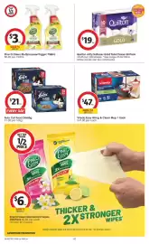 Coles catalogue week 34 Page 43: Pine O Cleen Multipurpose Trigger €3,00, Vileda Easy Wring & Clean Mop 1 Each €47,00