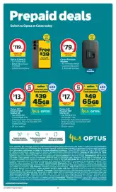 Coles catalogue week 34 Page 47: Optus X-Total 2 €119,00, Optus Portable Modem €79,00