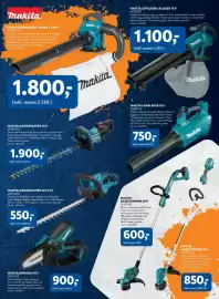 Davidsen tilbudsavis Side 13: Makita løvsuger-/blæser 18 v €1.100,00, Makita Løvblæser/-suger 2 x 18 V €1.800,00