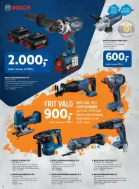 Davidsen tilbudsavis Side 34: Bosch skruemaskine 18 v €2.000,00, Bosch vinkelsliber 230 v €600,00