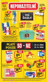 Albert leták | Supermarket Strana 50: Kvalitní výrobek z mletého masa mix €54,90, Berlitz Dětský kufrík €179,00