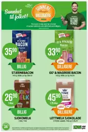 Kiwi kundeavis uke 34 Side 18: SJOKOMELK €26,90, GO' & MAGRERE BACON €33,90