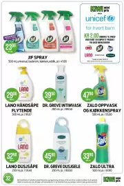 Kiwi kundeavis uke 34 Side 24: LANO HÅNDSÅPE FLYTENDE €29,90, LANO DUSJSÅPE €32,90